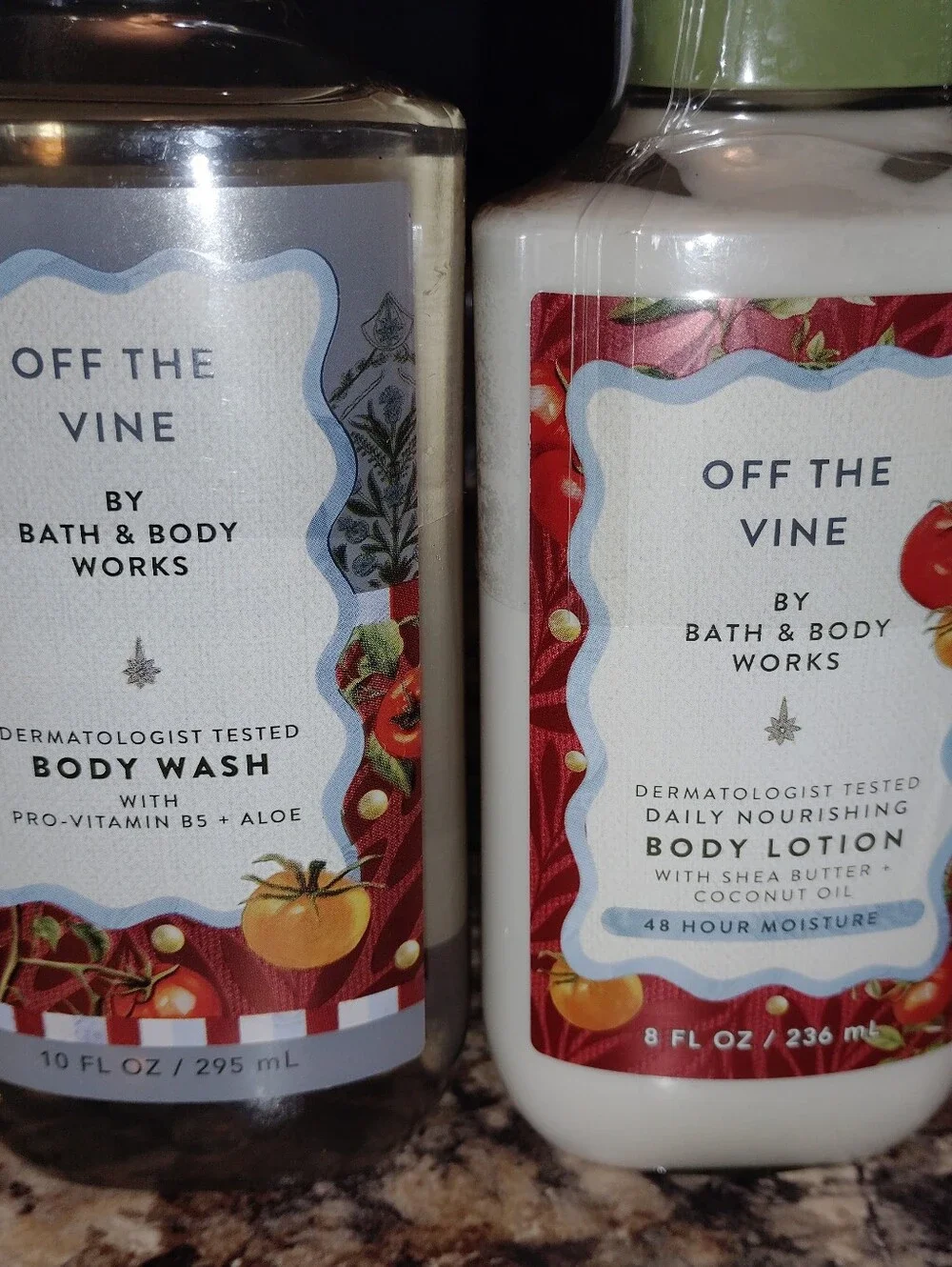 Bath & Body Works Off The Vine Body Wash & Lotion - Green New Sealed